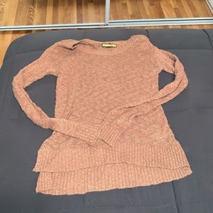 Brown knitted sweater